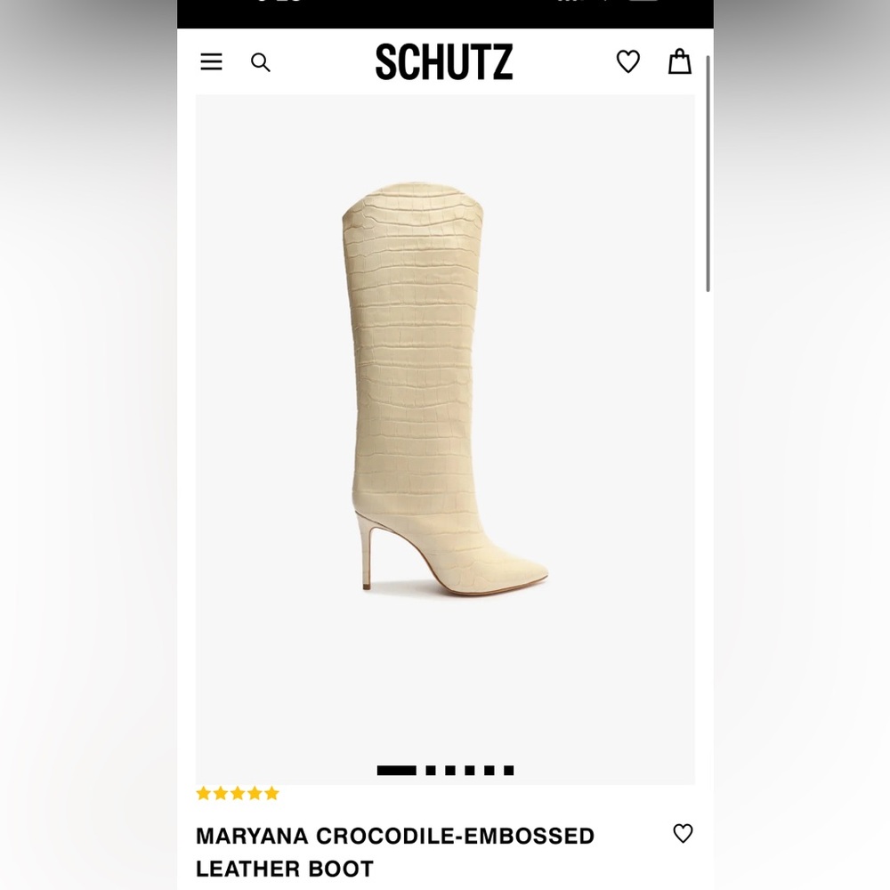 Schutz Maryana Boot Eggshell